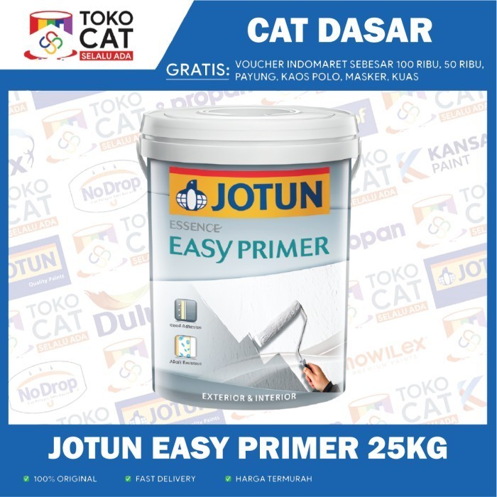 Cat Dasar Exterior & Interior | JOTUN EASY PRIMER PUTIH 25 KG | Kemasan Pail