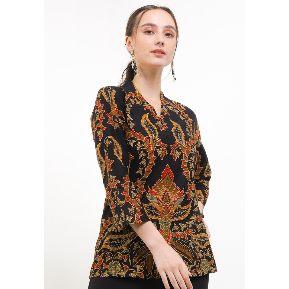 Blouse Batik Wanita Danar Hadi Blouse Pa Katun Batik Print Ron Ri Ronc