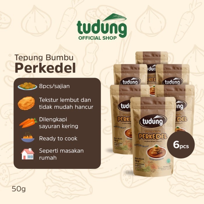 

((Hei,Ready)) Tudung Tepung Bumbu Perkedel 50G Bundling Isi 6