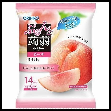 

[120Gr] Orihiro Peach Konjac Jelly Isi 6 Pcs - Jelly Rasa Persik