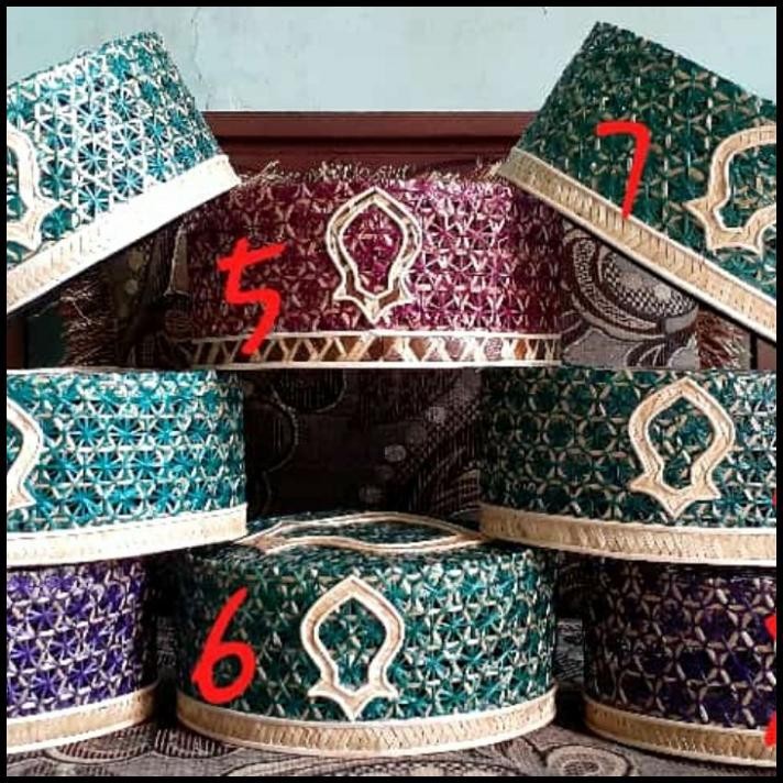 PECI / SONGKOK RAJUT MOTIF BAMBU UKURAN 3, 4, 5, 6, DAN 7