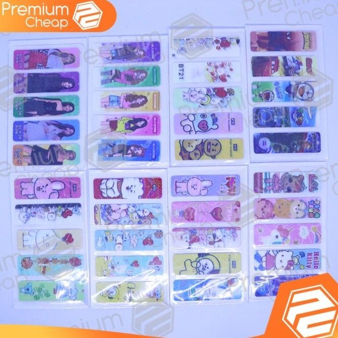 

Stick Note Plastik Bts Hologram Pembatas Buku (12 Set) Oktavianilaris