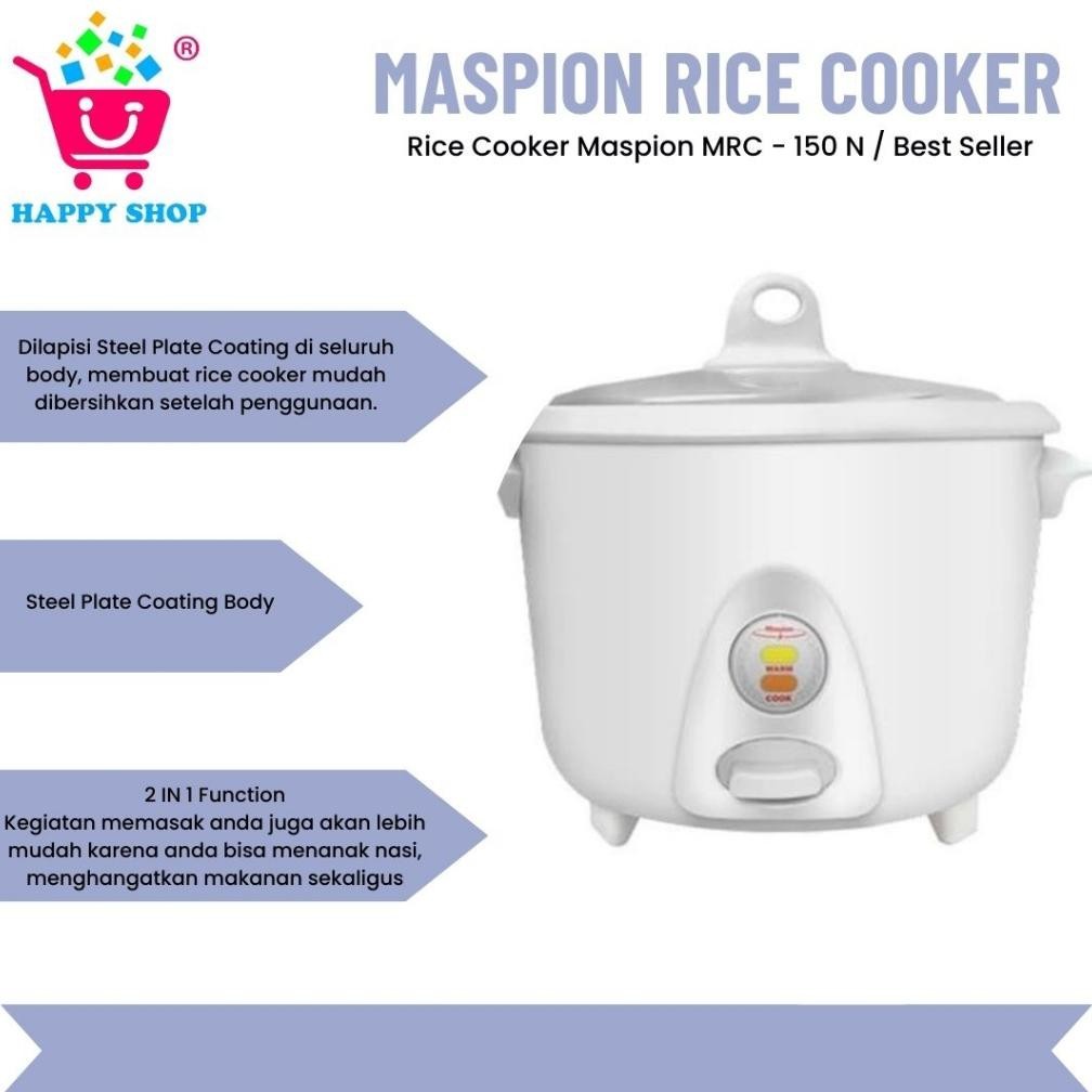 Maspion Rice Cooker Mrc 150 N - 1,5 Liter