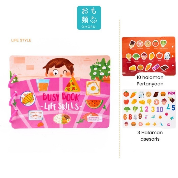 

Busy Book Buku Mainan Edukasi Animal Montessori Edukatif by Omorui