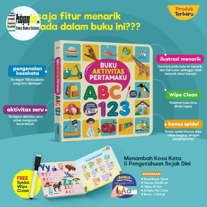 

BUKU AKTIVITAS PERTAMAKU ABC 123(Untuk usia 2+ tahun)