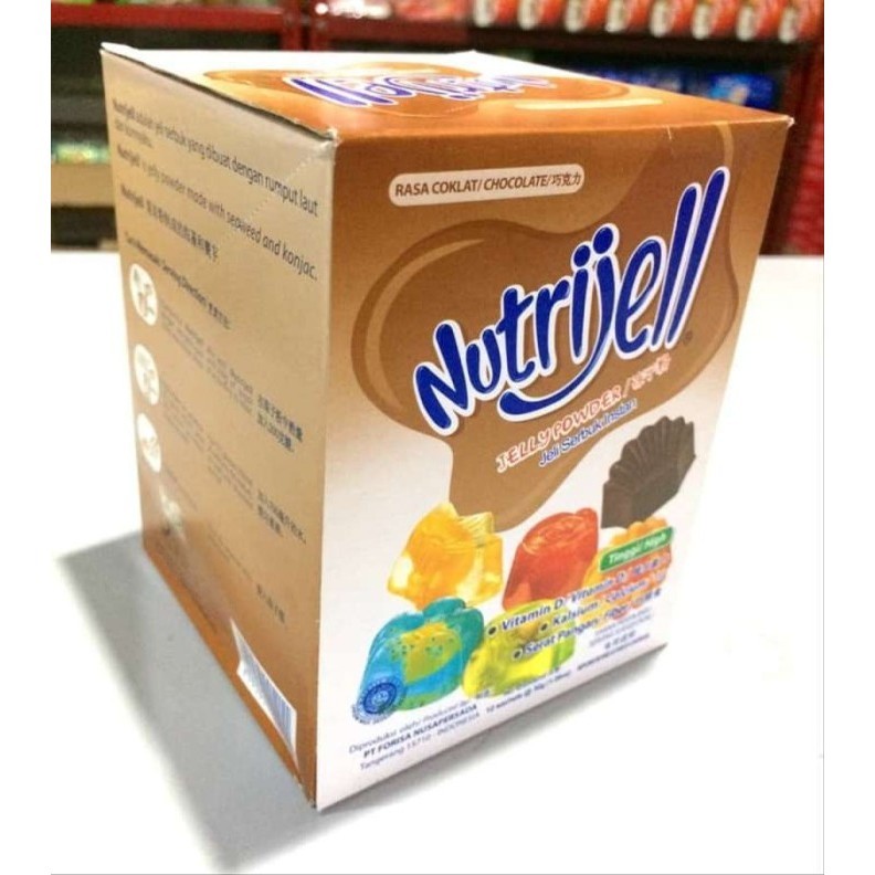 

Nutrijell Rasa Cokelat 20 g/ 12 Sachet] K01