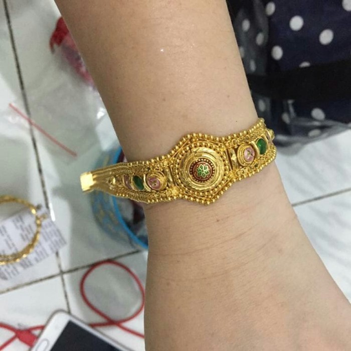 GELANG DUBAI EMAS 91,6% ASLI
