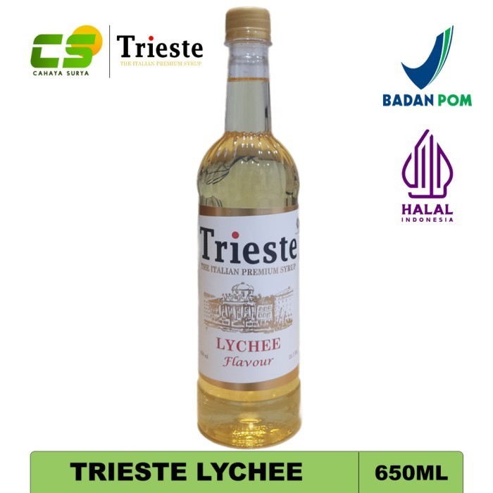 

Trieste Syrup Lychee - Sirup Rasa Lychee - 650 Ml