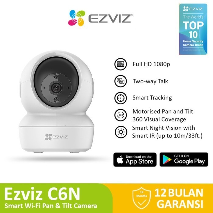 Ip Cam Ezviz C6N Wireless 1080P Smart Ir Night Vision