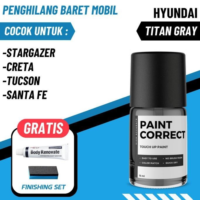 CAT OLES PENGHILANG BARET MOBIL HYUNDAI TITAN GREY METALIC ABU TUA
