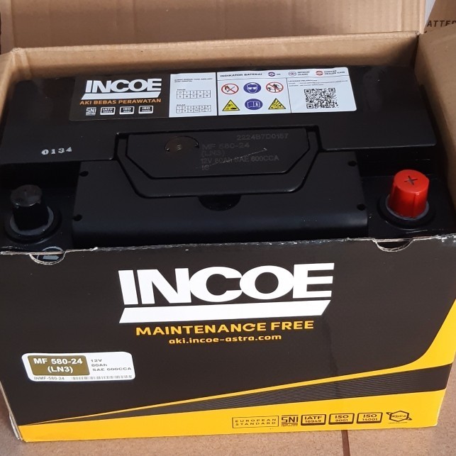 Aki Mobil Bmw Series Incoe Mf 58024 Aki Kering (Maintenance Free)