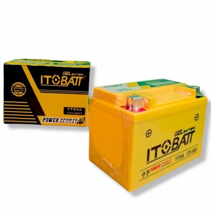 Aki Motor Kawasaki Ninja Z 250Sl Itobatt Ytx9A Aki Kering Gel