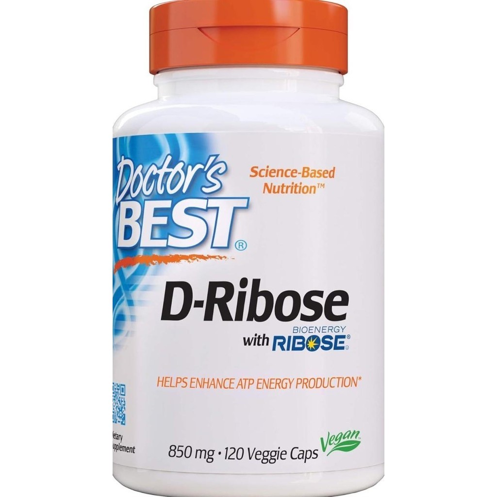 Doctor's Best D-Ribose Bioenergy Ribose Energy Enhancement 850mg 120ca __Oasis