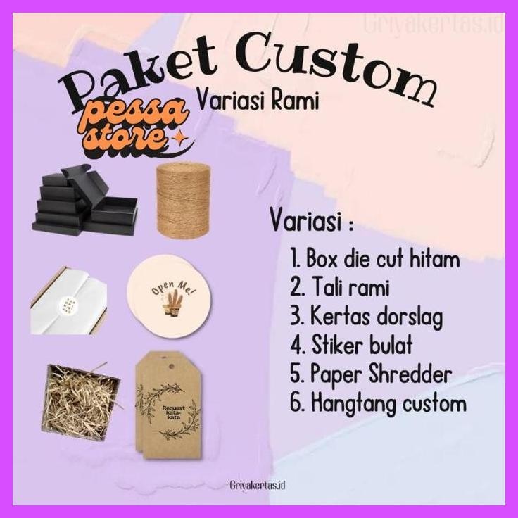 

Beli 2 Murah Paket Packaging Hampers | Paket Packaging Premium Rami | Paket Lengkap Packaging | Paket Hampers | Box Kado | Box Hampers Hitam