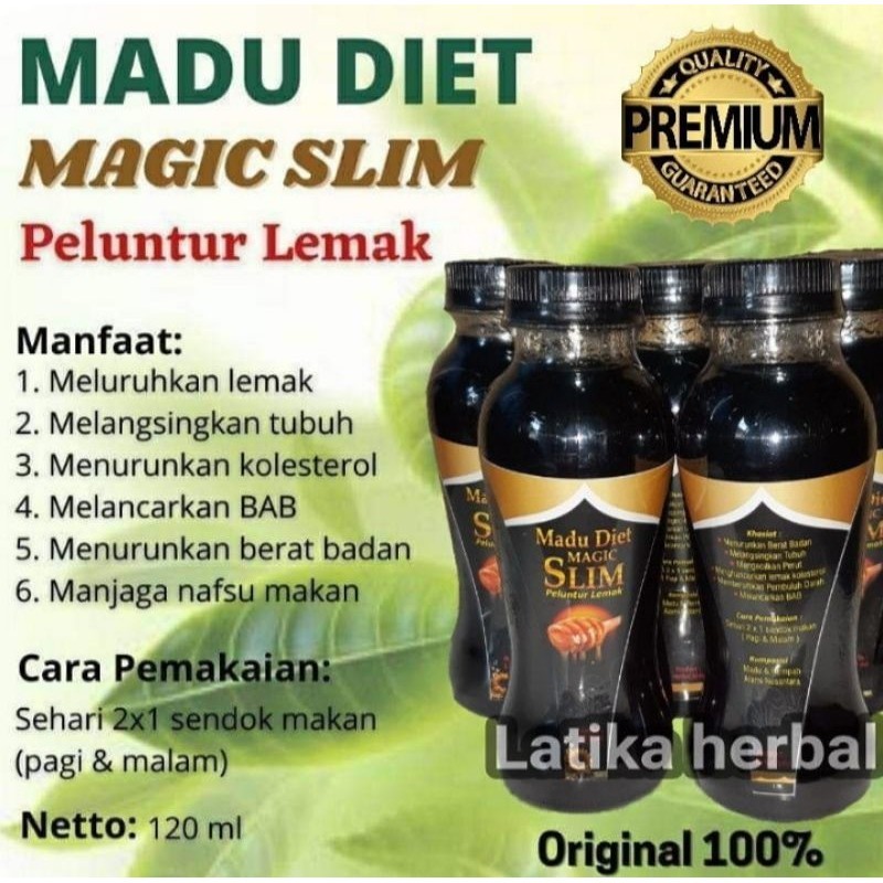 Madu diet magic slim herbal original ampuh untuk membantu melunturkan lemak dan detox