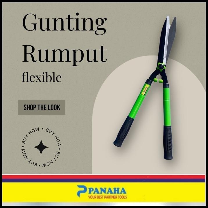 GUNTING RUMPUT, TANAMAN, DAHAN JAPAN FLEKSIBEL PANJANG PENDEK PANAHA
