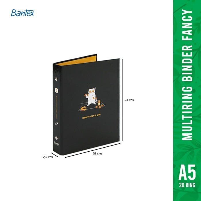 

Binder Multiring Bantex A5 20 Ring Motif Fancy #1329