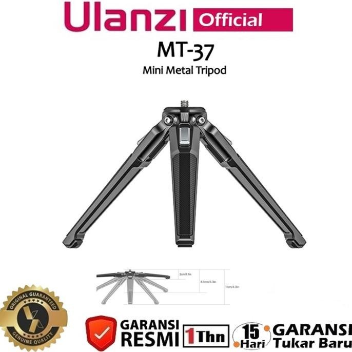 Ulanzi MT-37 Mini Metal Table Tripod for Camera, Smartphone, etc.