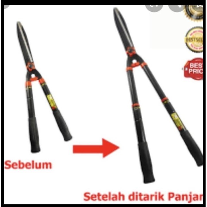 GUNTING RUMPUT PANJANG PENDEK / GUNTING RUMPUT ADJUSTABLE