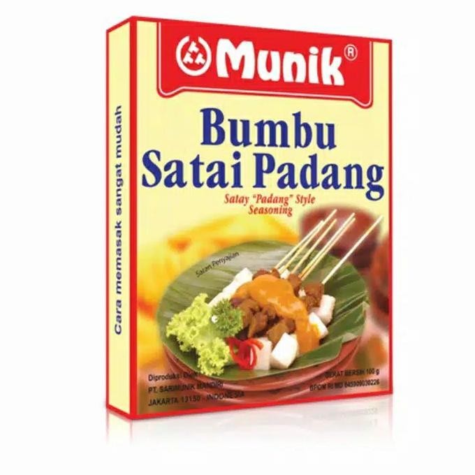 

Munik Bumbu Sate Padang Satay Padang Style Seasoning Bumbuinstan 100Gr JS
