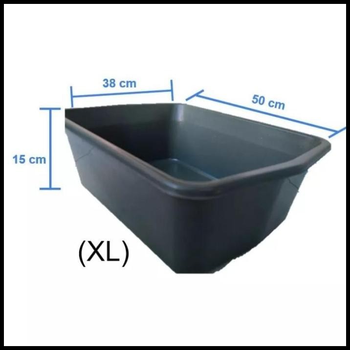 TERBARU BASKOM BAK PASIR/PUP KUCING PLASTIK KOTAK JUMBO