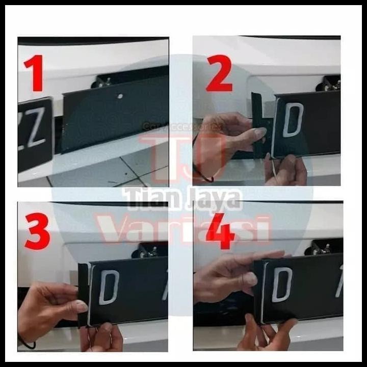 TATAKAN DUDUKAN PLAT NOMOR MOBIL MODEL PEJABAT FOR RUSH 2018-