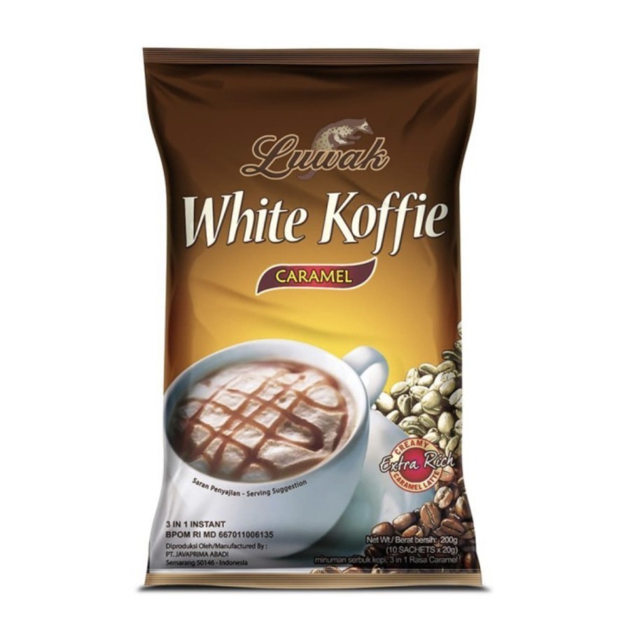 

Luwak white koffie caramel || 10 sach @ 20 gr