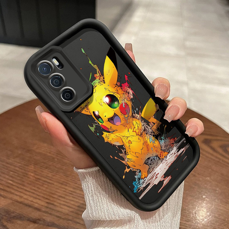 Casing Hp OPPO A16 OPPO A16s OPPO A54s Case cesing sarung HP Pikachu Kesing pola Casing Anti kasing 
