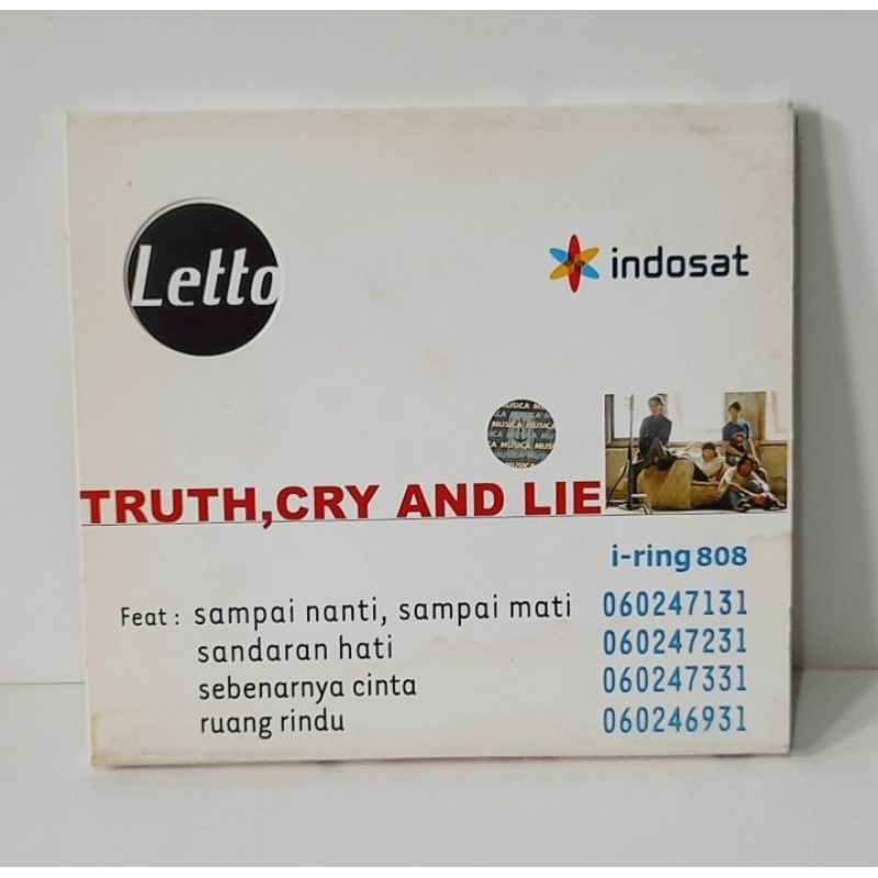 CD Letto - Truth, Cry And Lie