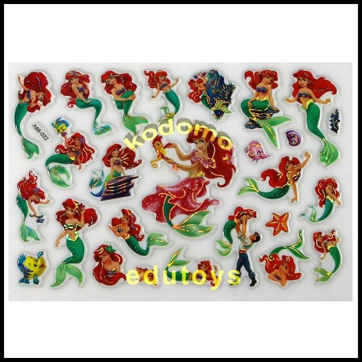 

TERBARU STICKER STIKER ANAK TIMBUL KARAKTER MERMAID 2738 !!!
