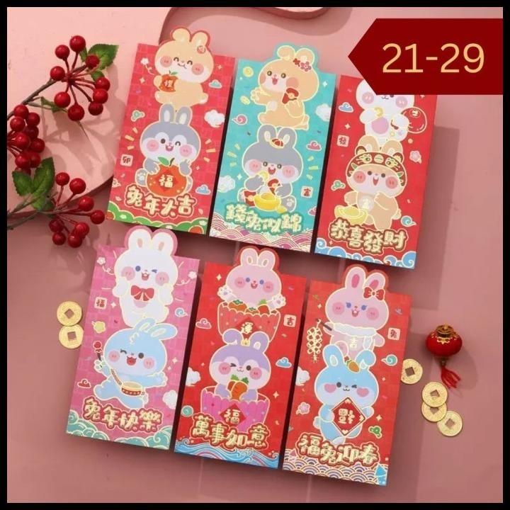 

TERBARU ANGPAO 3D ISI 6 CUTE RABBIT IMLEK 2023 SINCIA KELINCI LUCU MURAH BAGUS !!!!!