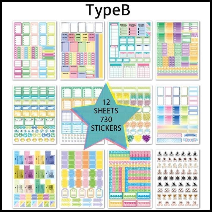 

BEST DEAL STIKER PLANNER DIY SCRAPBOOK DAN STICKER DEKORASI JOURNAL PLANNER DIY !!!!!