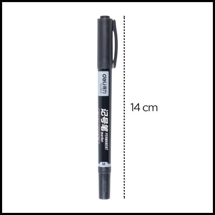 

HOT DEAL DELI SPIDOL HITAM PERMANEN DUAL TIP MARKER 0.5 1 MM - 6824 !!!!!!!
