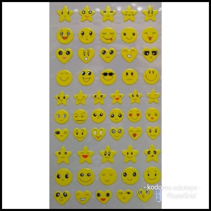 

TERBARU STICKER STIKER ANAK TIMBUL SMILEY S7 !!!