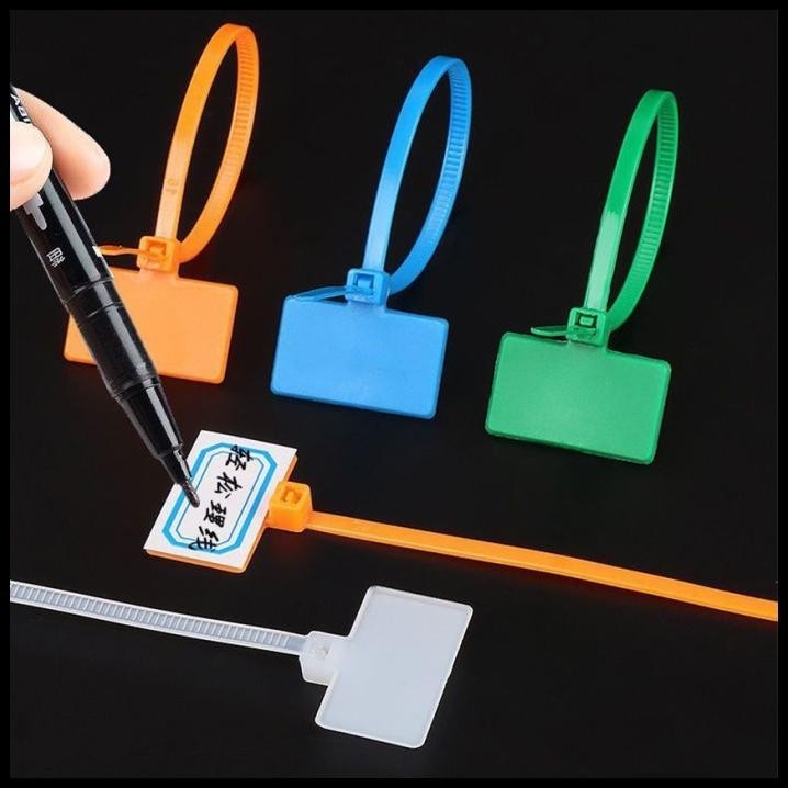 

DISKON KABEL TIS TIE TIES CABLE LABEL MAKER MARKER NAME TAG LABEL PENGIKAT
