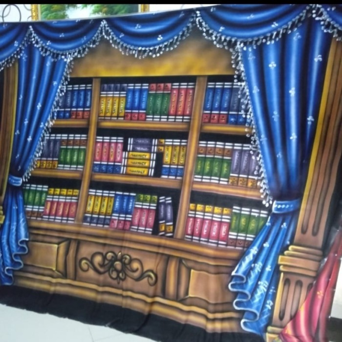 Background Wisuda/Rak Buku Ukuran 2,4X3 Meter