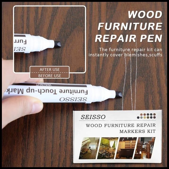 

TERBARU SPIDOL REPAIR KIT MARKER PENGHILANG GORESAN FURNITURE RUMAH MEBEL KAYU !!!!