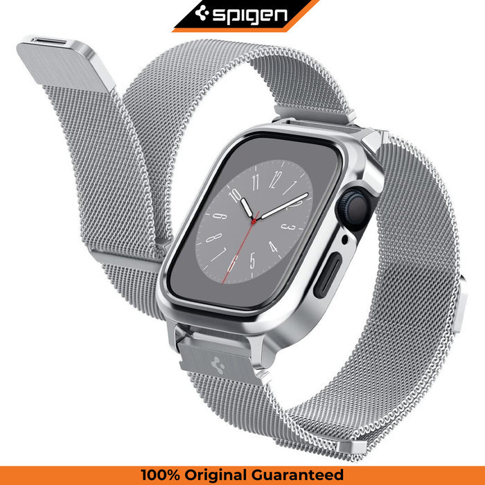 STRAP CASE APPLE WATCH IWATCH 9 8 7 45MM SPIGEN METAL FIT BAND CASING