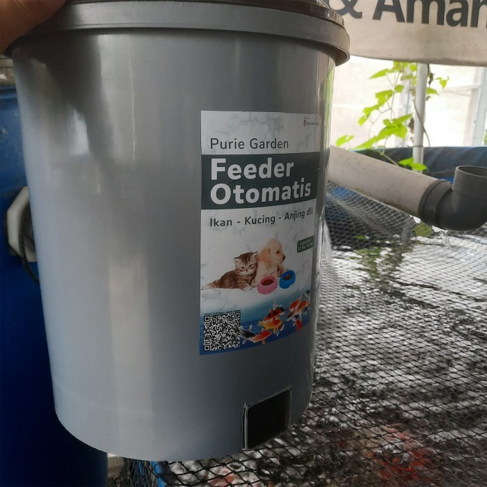 Auto Feeder Otomatis Ikan Koi Memberi Pakan Ikan Otomatis PG KDR