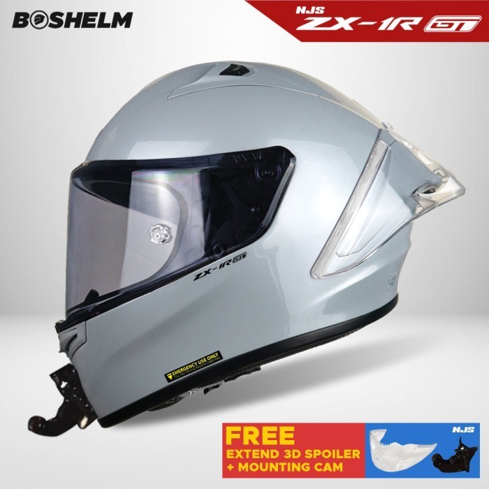 Helm Njs Zx-1R Gt Solid Helm Full Face Sni