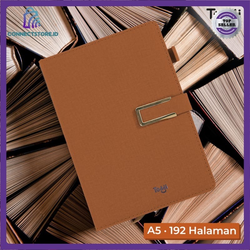 

Buku Catatan Kerja Cover Kulit Kertas A5 - Brown