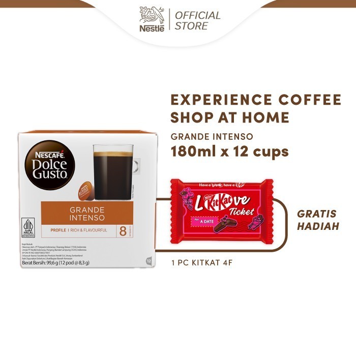 

Nescaf Dolce Gusto Grande Intenso 1 Box (12 Kapsul = 12 Gelas)
