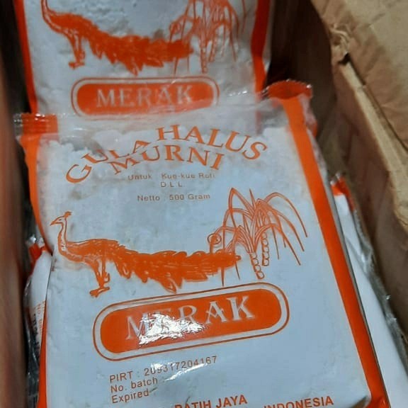 

Gula Halus Cap Merak 500 Gr 1 Dus Isi 10 Pcs (Grab & Gosend Only) - Adelineez