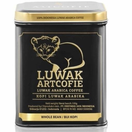 

Artcofie Kopi Luwak Arabica Tin Box Whole Bean 100Gr | Biji Kopi