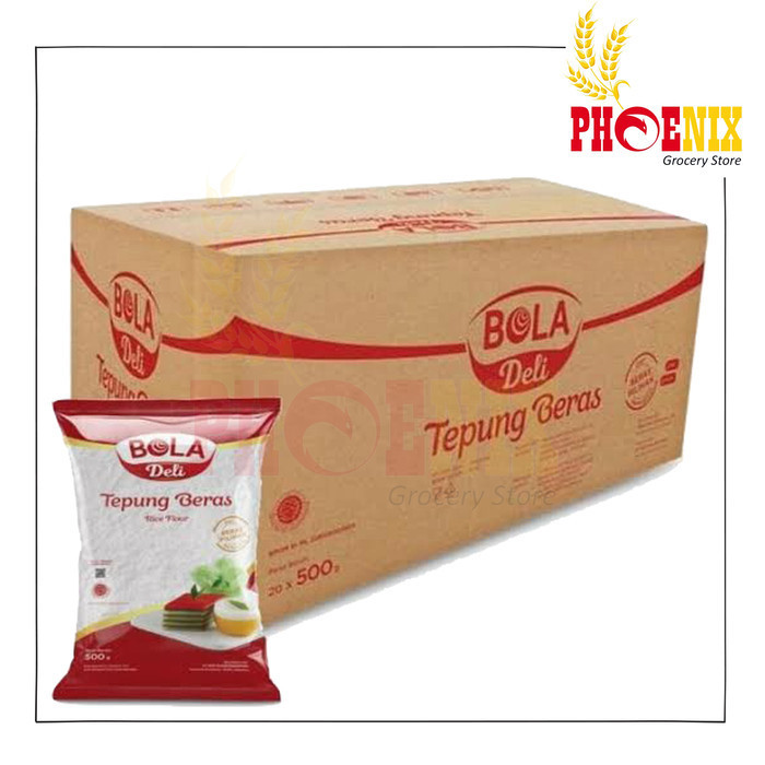 

Tepung Beras Cap Bola 1 Dus Isi 20 Bungkus @500 Gram