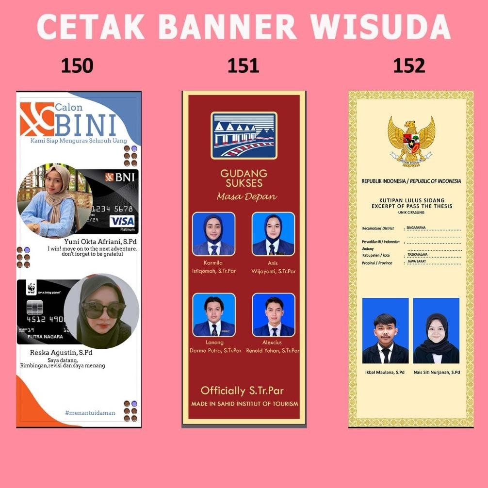 DCF Cetak X Banner Wisuda Congratulations Protokol Kesehatan Prokes Wedding Corona Covid 19 TERLARIS