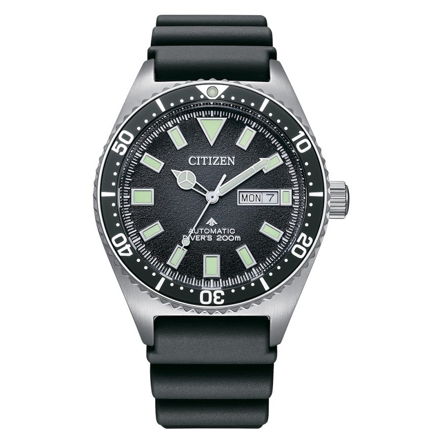 CITIZEN NY0120-01E PROMASTER MARINE AUTOMATIC DIVER BLACK DIAL