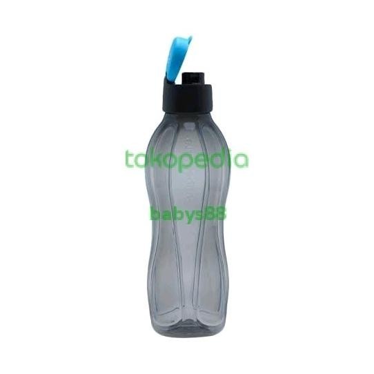 BOTOL MINUM MEN BLACK TUPPERWARE 750ML - ECO BOTTLE TUPPERWARE 750ML