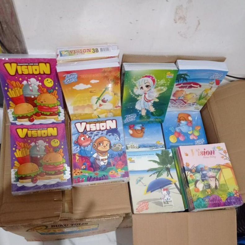 

TERLARIS... BUKU TULIS VISION PER PACK SIAP KIRIM