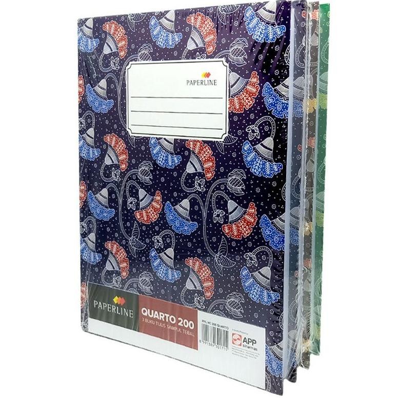 

BUKU HARDCOVER QUARTO PAPERLINE 200 LEMBAR ( 1 BUKU ) BISA COD